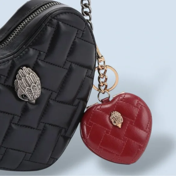 Kurt Geiger 🪢NIB Kensington Heart Mirror Keychain - Picture 4 of 6